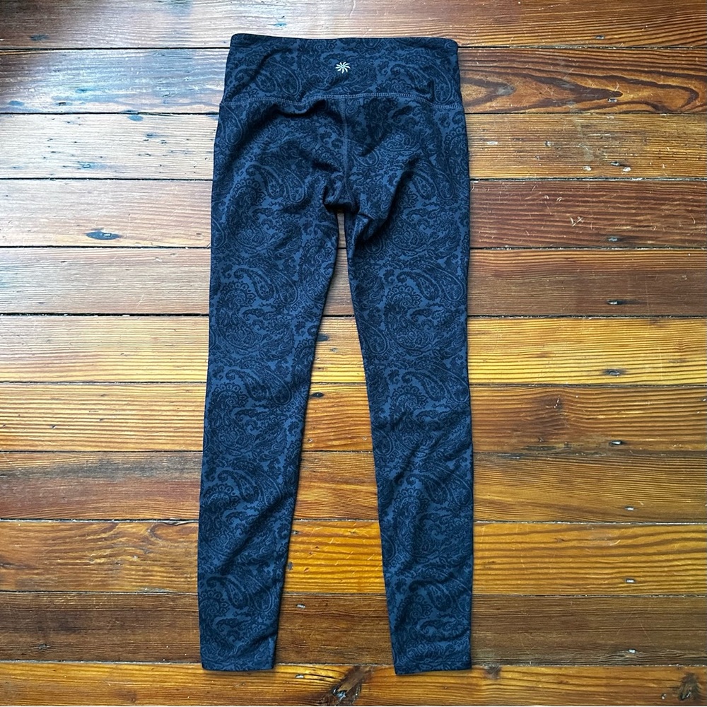 2010s Athleta paisley low rise legging XXS